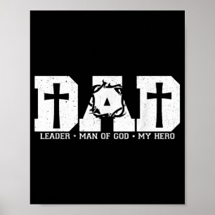 Poster Pai Abençoado, Pai Cruzado, Pai Religioso Cristão