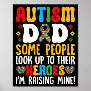 Poster Pai Autismo Algumas Pessoas Procuram Seus Heróis A