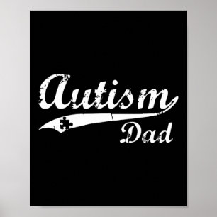 Poster Pai Autismo Mens Oferece Presente de Consciência A