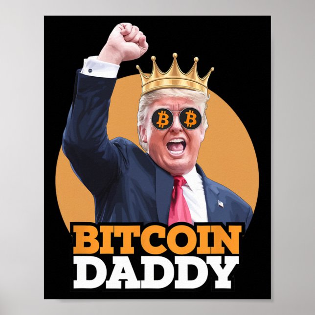Poster Pai Bítalo Trump Crypto King Money Evoluti (Frente)