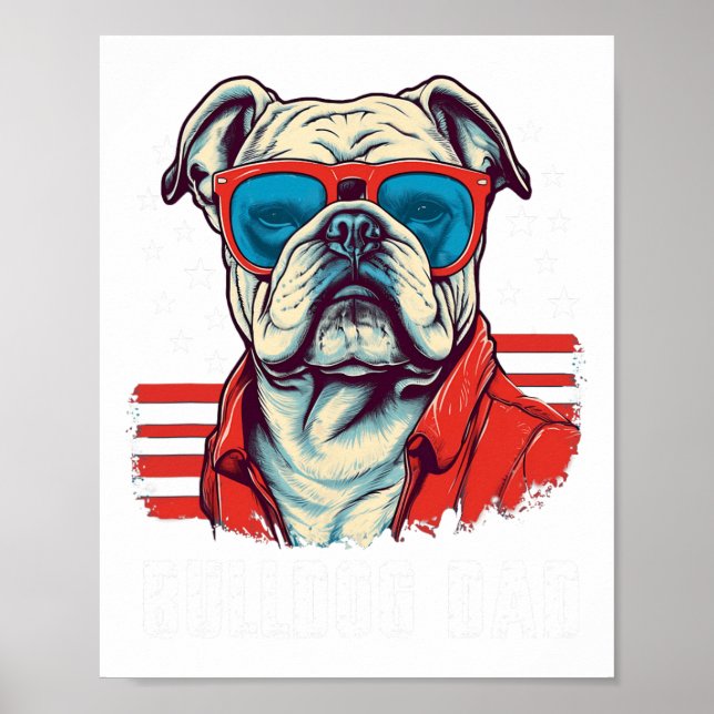 Poster Pai Buldogue (Frente)