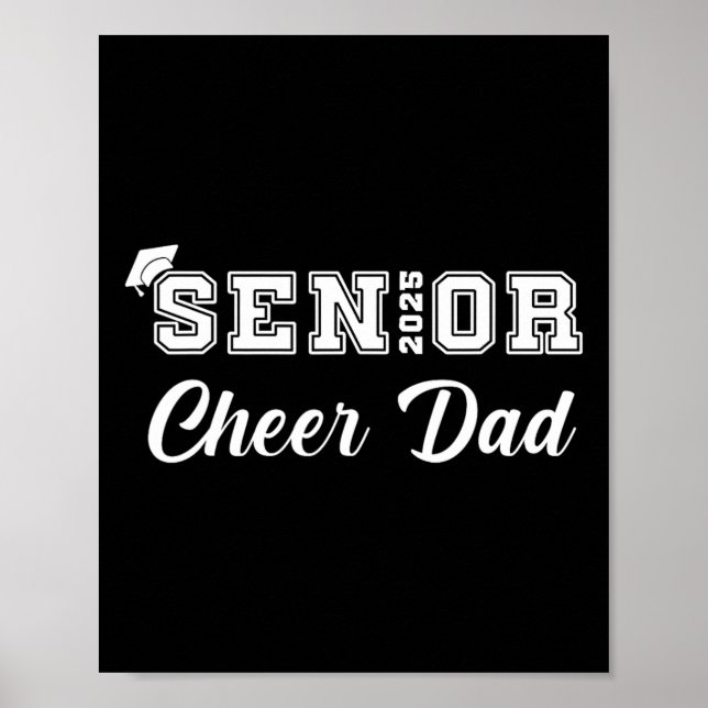 Poster Pai Cheerleader De mais velho Cheer Cl De Graduaçã (Frente)
