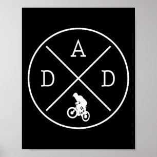 Poster Pai Ciclista Bicicleta Mountain Bike Dia dos Pais
