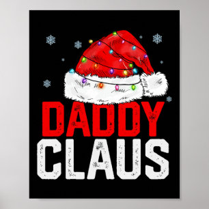 Poster Pai Claus Funny Família Xmas Correspondente ao Vov