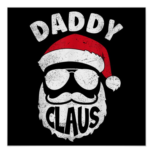 Pôster Pai Claus Pai Natal Engraçado Combinação de Natal  (Frente)