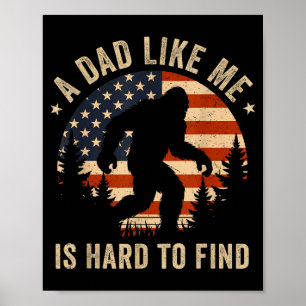 Poster Pai Como Eu É Difícil De Encontrar Bigfoot Bandeir