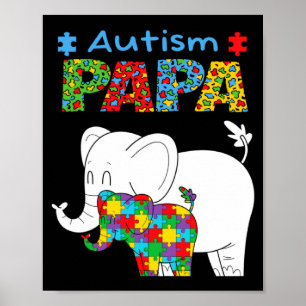 Poster Pai Conscientização do Autismo Filho Autista Consc