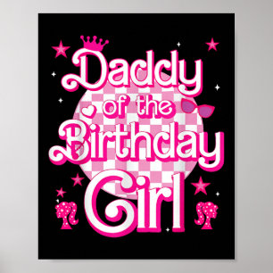 Poster Pai Da Família Birthday Girl Birthday Kid