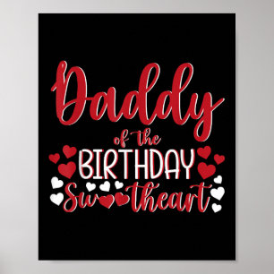 Poster Pai Da Garota De Aniversário Da Querida Bda