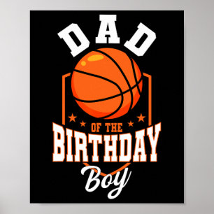 Poster Pai Da Peça De Baile Do Tema De Basquete De Garoto