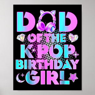 Poster Pai das Meninas de Aniversário do K-Pop Amante de