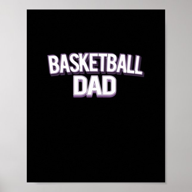 Poster Pai de basquete - Pai engraçado (Frente)