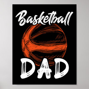 Poster Pai De Basquete Para A Família Masculina De Basque