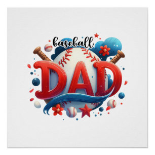 Pôster Pai de beisebol
