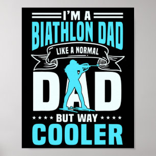 Poster Pai De Biatlo excelente Dizendo Homens De Esqui Cr