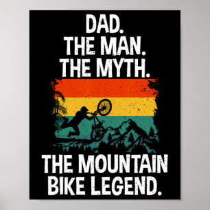 Poster Pai de Bicicleta de Montanha Pai de MTB