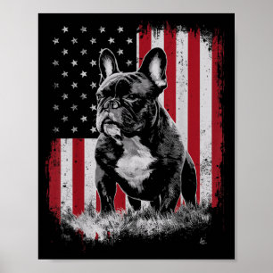 Poster Pai de cachorro Bulldog Francês Mãe América 4 de j