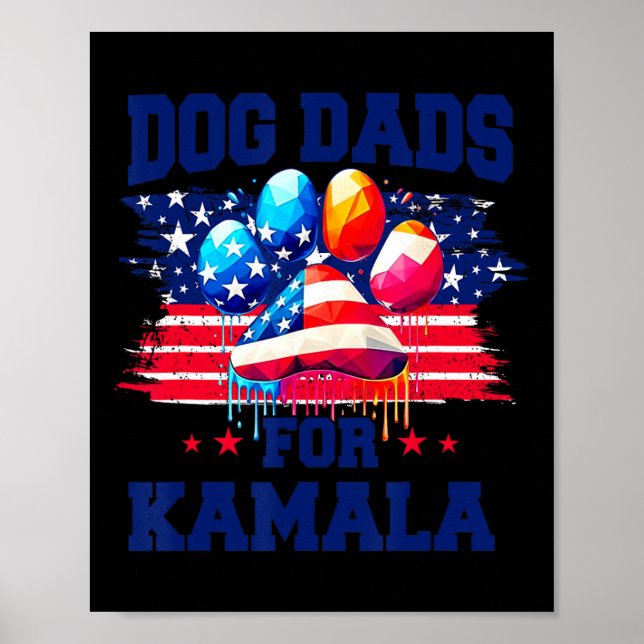 Poster Pai de Cachorro para Kamala Eles estão comendo os  (Frente)