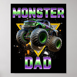 Poster Pai de caminhão monstro, caminhão monstro, meu jam