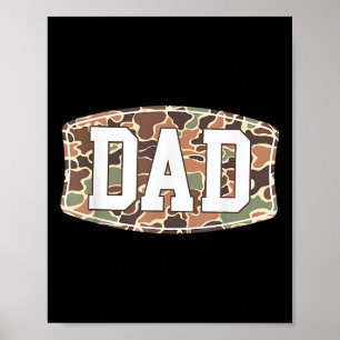 Poster Pai De Camo Da Escola Antiga, Pai De Camuflagem Re