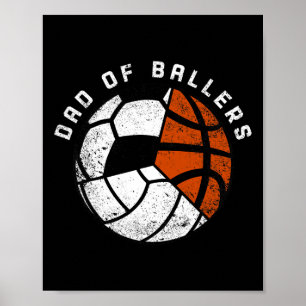 Poster Pai De Canetas Diversão De Volleybyll Soccer Byske