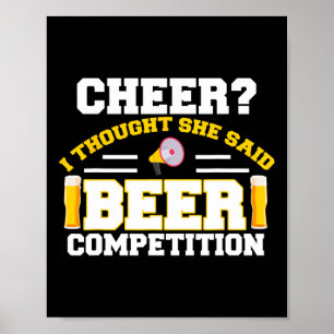 Poster Pai de Cheerleader Engraçado Eu Achei Que Ela Diss