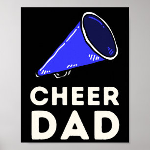 Poster Pai de Cheerleading Masculino Cheerleader Pai - Ch