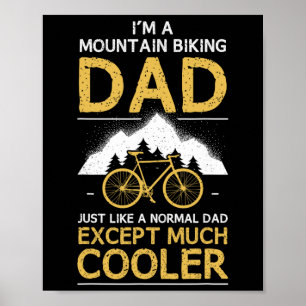 Poster Pai de Ciclismo de Montanha Mtb Ciclista de Montan