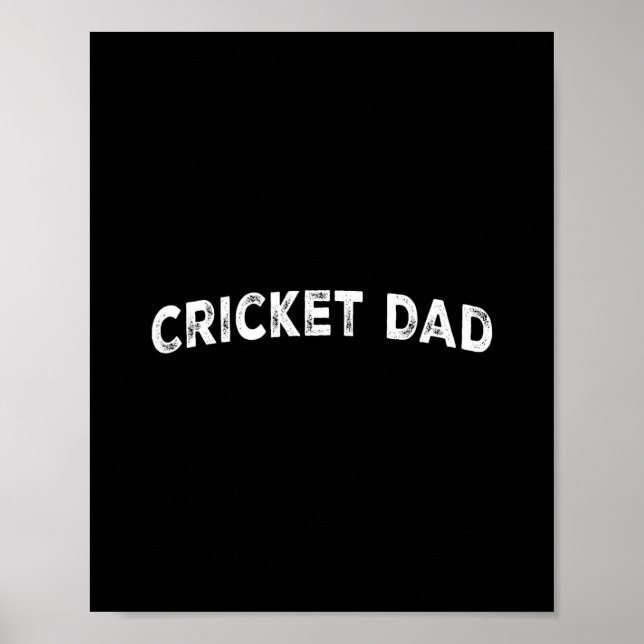 Poster Pai de críquete  (Frente)