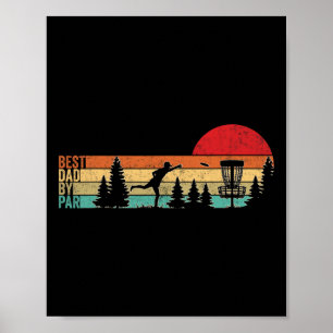 Poster Pai de Disc Golf Engraçado Melhor Pai Por Par Disc