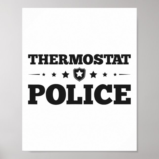 Poster Pai de diversão da polícia termóstata dá Dia de os (Frente)