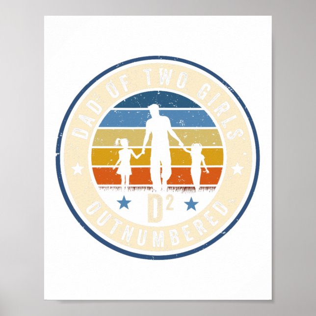 Poster Pai De Duas Raparigas Ultrapassadas D2 Pais Quadra (Frente)