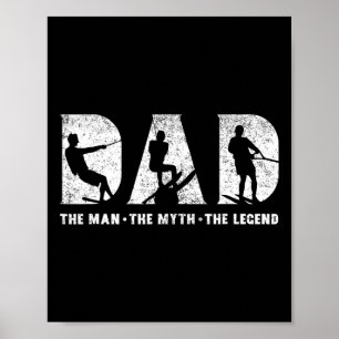 Poster Pai de Esqui Aquático O Homem O Mito A Lenda Pai
