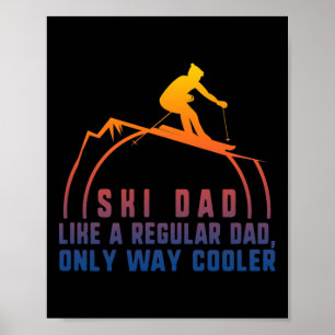 Poster Pai de Esqui Pai Papa Avô Legal Snowboardin