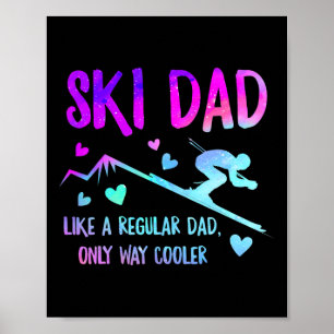 Poster Pai de Esqui Pai Papa Avô Legal Snowboardin
