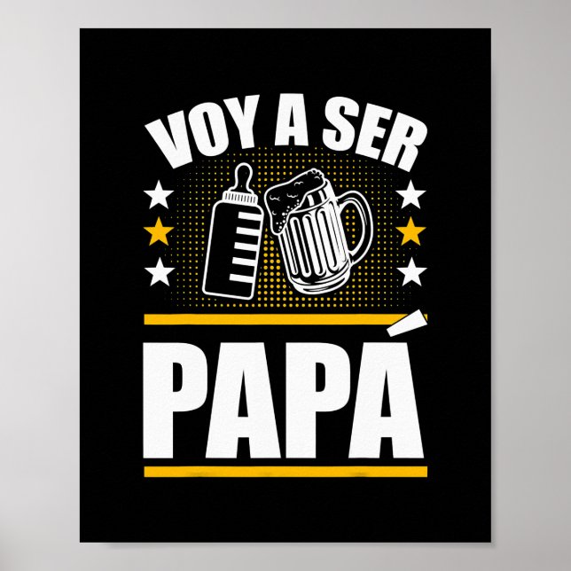 Poster Pai De Estar Em Espanhol Ser Papa Voy Hacer Papa V (Frente)