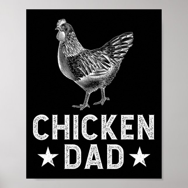 Poster Pai de Frango Dono de Frango Pai Frango Dono de Ga (Frente)