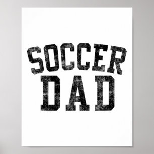 Poster Pai de Futebol Aniversário Clic Fonte Negrito Pai