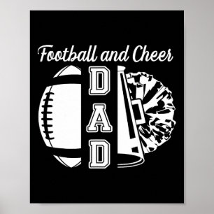 Poster Pai de Futebol e Cheerleader de Futebol e Pla de C