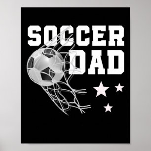 Poster Pai de Futebol Engraçado Papai Amante do Esporte F