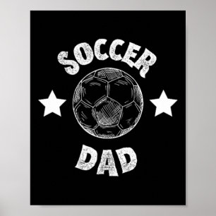 Poster Pai de Futebol Masculino Família Equipe de Futebol