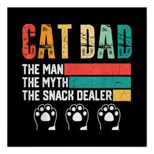 Pôster Pai de Gato do Dia Pai