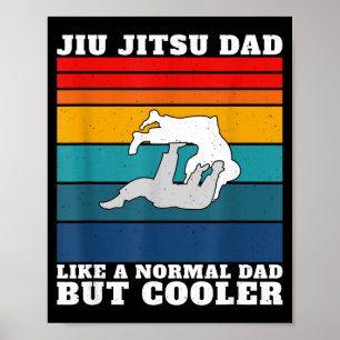 Poster Pai de Jiu Jitsu Brasileiro Artes Marciais BJJ Pai