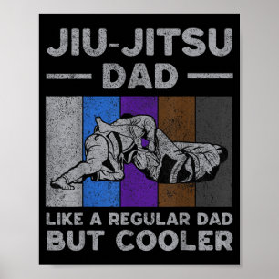 Poster Pai de Jiu-Jitsu Vintage BJJ Jiu Jitsu Brasileiro