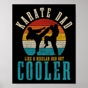 Poster Pai de Karate Artes Marciais Engraçado Artes Marci
