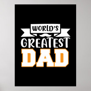 Poster Pai de presentes Maior Pai do mundo