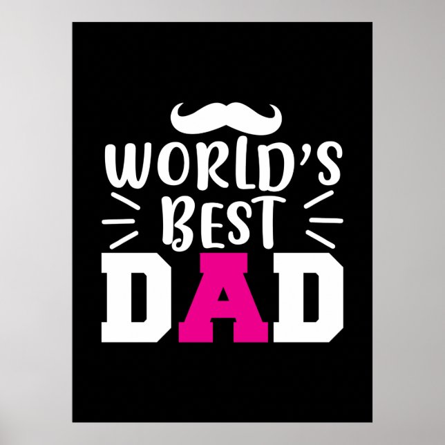 Poster Pai de presentes | Melhor Pai do mundo (Frente)