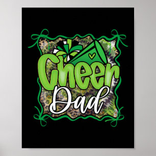 Poster Pai de Torcida Verde Coquette Cheerleading Pom Meg