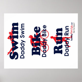 Pôster Pai de Triathlon