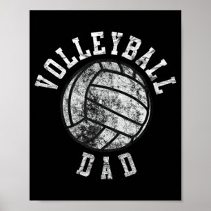 Poster Pai de Voleibol Vintage